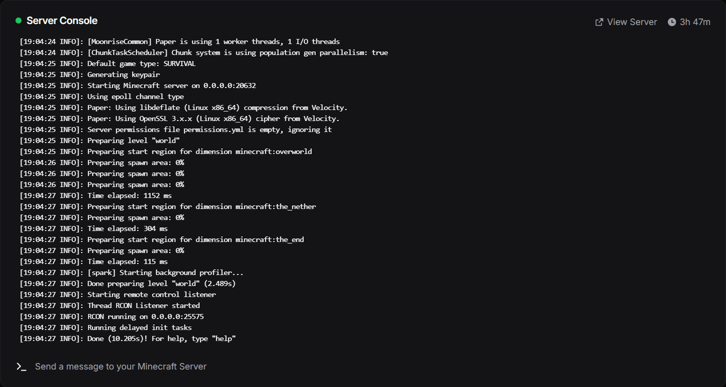 Serverse Game Server Hosting