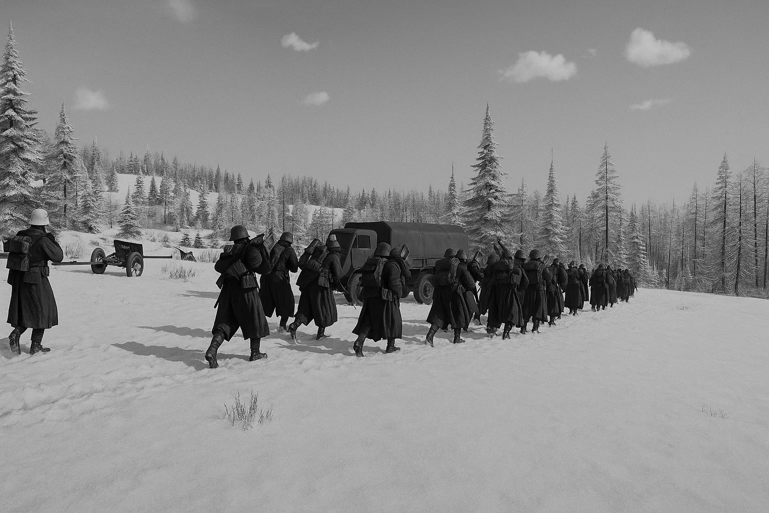 Clan BAF in a WWII-themed mission in Arma 3